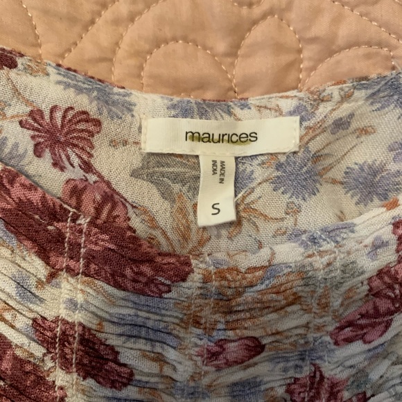 Pink Floral Angel Sleeve Top - Picture 4 of 4